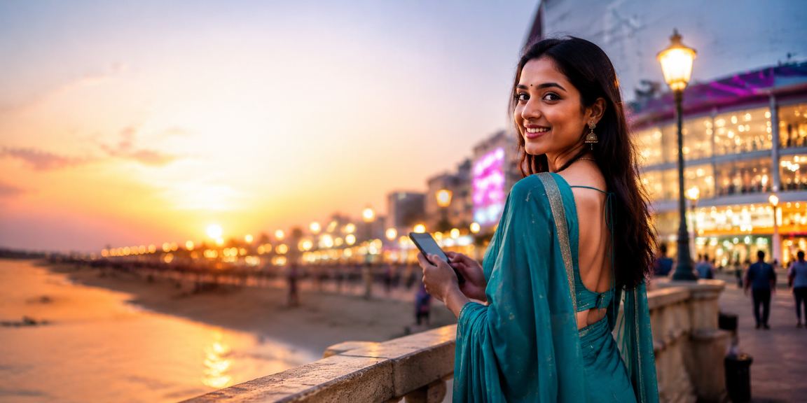 Indian player enjoying mobile betting on 9198 platform